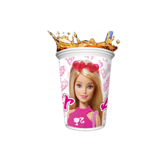 Vasos x12 Barbie