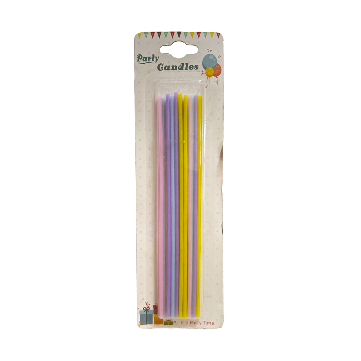 Velas Delgadas Pastel x18