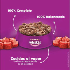 Alimento Húmedo Whiskas Gatos Castrados Carne