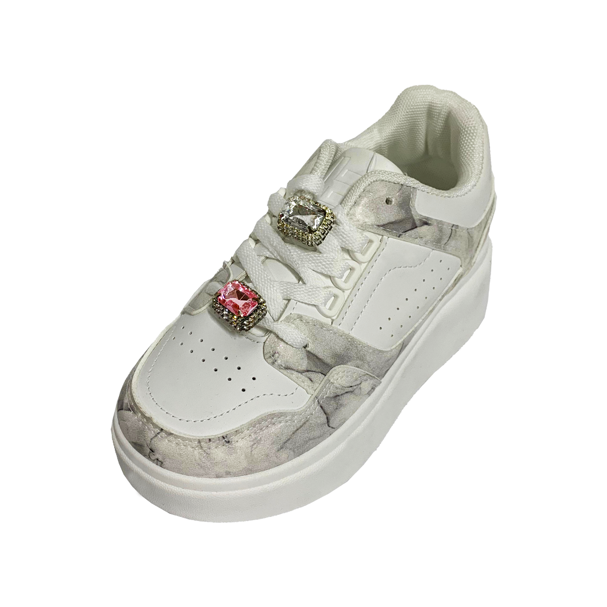 Tenis para Mujer Marmolizado con Piedras