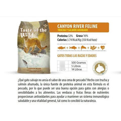 Alimento Taste of the Wild Gato Canyon River 500gr.