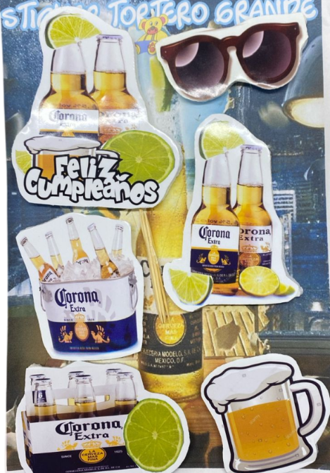STIKER CERVEZA CORONA