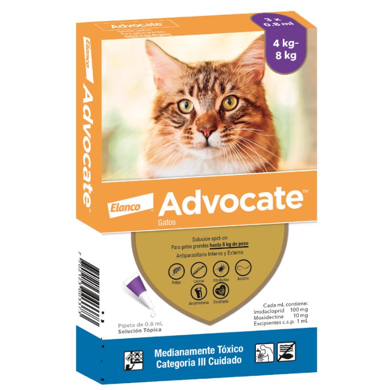 Advocate - Gatos Hasta 8kg.