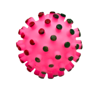 Juguete Pelota Chillona Puntos Mascota